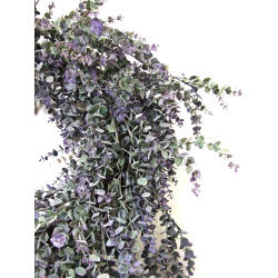 Wianek Ozdobny Eukaliptus 80cm Fiolet